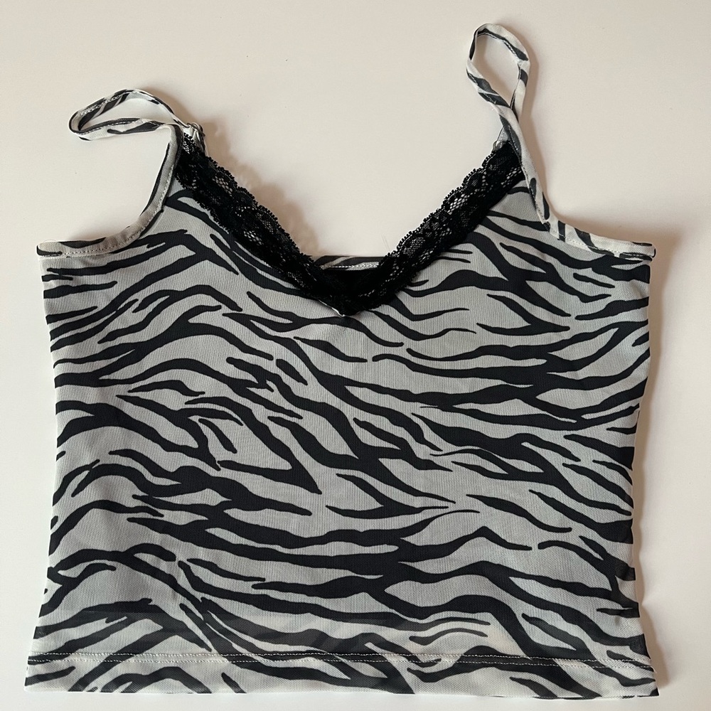 zebra tank top